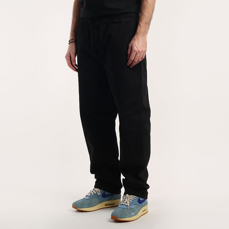 мужские черные брюки Carhartt WIP Flint Pant I029919-black - цена, описание, фото 1